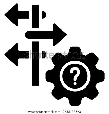 Ambiguity Icon Element For Design