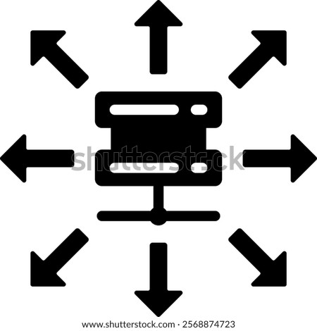 Ambiguity Icon Glyph Vector Illustration