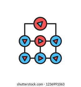 ambiguity icon vector design. fill outline style