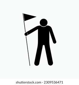 Ambition Icon. Desire, Eagerness Symbol - Vector. 