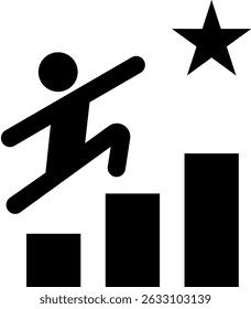 Ambition Icon Glyph Vector Illustration