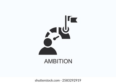Ambition Icon Or Logo Isolated Illustration