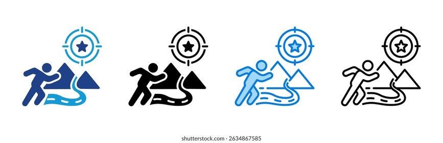 Ambition icon sheet multiple style collection