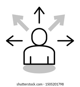 ambition thin line vector icon