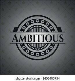 Ambitious dark icon or emblem. Vector Illustration. Detailed.