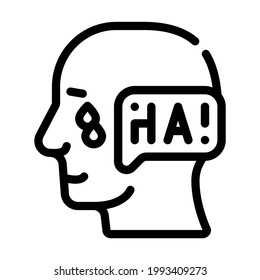 ambivalence neurosis, sharp mood swings line icon vector. ambivalence neurosis, sharp mood swings sign. isolated contour symbol black illustration