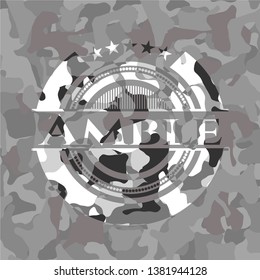 Amble on grey camo texture