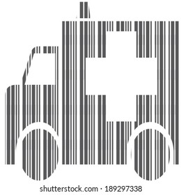 Ambulance Barcode Icon