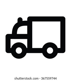 Ambulance Bold Line Vector Icon