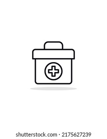 ambulance box  icon vector illustration, eps 10