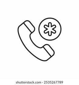 Ambulanz Anruf Symbol Vektor