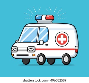 Ambulance car.