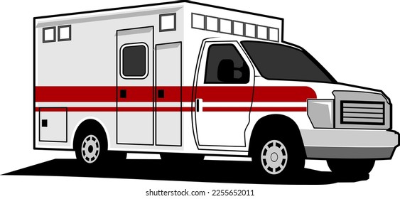 logotipo del icono de diseño del vehículo de ambulancia vectorial