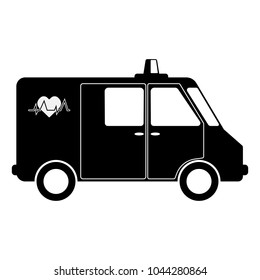 ambulance car. Icon