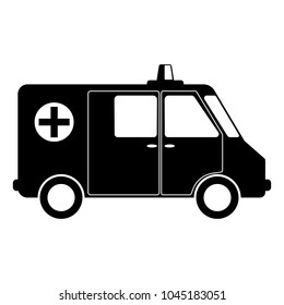 ambulance car. Icon