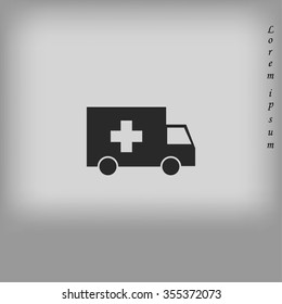 ambulance car icon