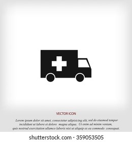 ambulance car icon