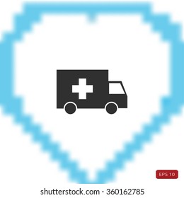 ambulance car icon