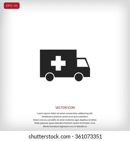 ambulance car icon