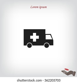 ambulance car icon