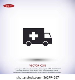 ambulance car icon