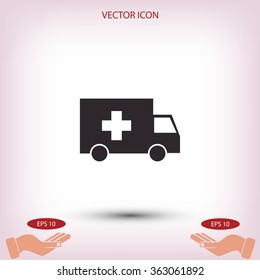 ambulance car icon