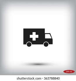 ambulance car icon