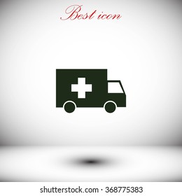 ambulance car icon