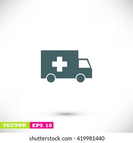 ambulance car icon