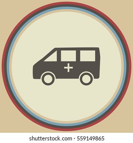 Ambulance car icon