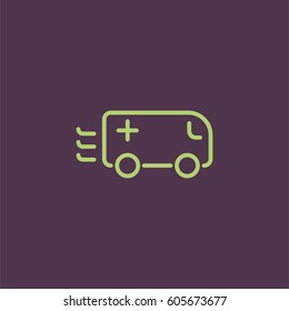 Ambulance car icon