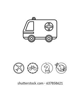 Ambulance Car Icon