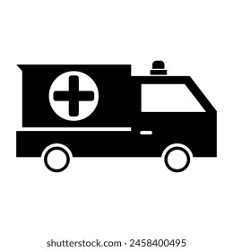 
ambulance car icon, bus vector illustration