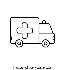 Ambulance Car Icon, Deal With Emergencies With an Ambulance.
