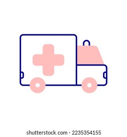 Ambulance Car Icon, Deal With Emergencies With an Ambulance.
