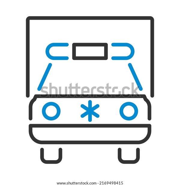 Ambulance Car Icon. Editable Bold Outline
With Color Fill Design. Vector
Illustration.
