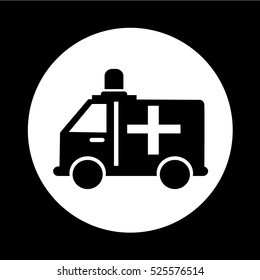 ambulance car icon illustration design 