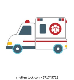 ambulance car icon image, vector illustration design