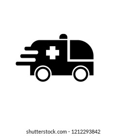 Ambulance car Icon, logo vector illustration. Designed for your web site design, logo, app, UI, hospital,ambulance,hospice,emergency   Vector illustration, EPS10