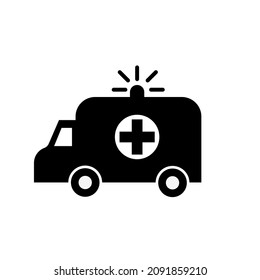 
Ambulance car icon. Vector illustration