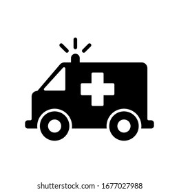 Ambulance car icon vector sign and symbols on trendy design