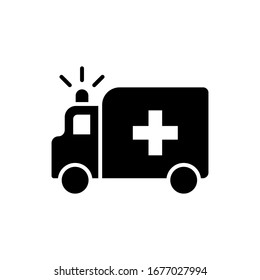Ambulance car icon vector sign and symbols on trendy design