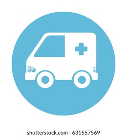 ambulance car isolated icon