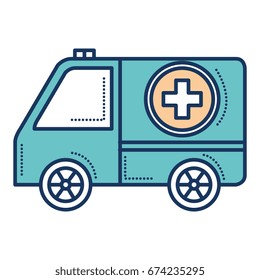 ambulance car isolated icon