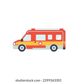 ambulance car medical vehicle vector illustration isolated on white background