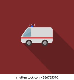 Ambulance car red