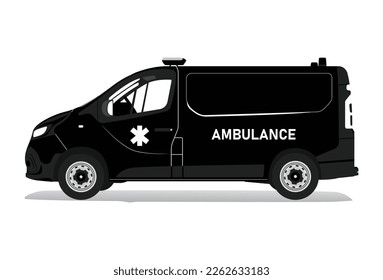 Ambulance Car Silhouette, Emergency Medical Vehicule