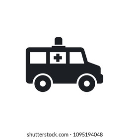 ambulance car vector icon