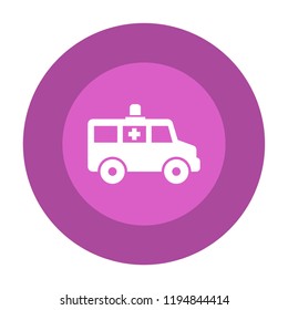 ambulance car vector icon