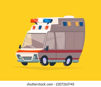 Ambulance car vector illustration. 
ambulance